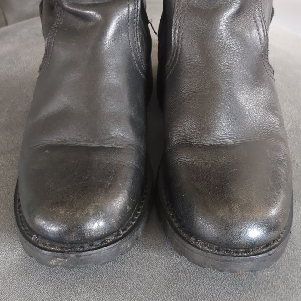 Harley-Davidson Womens 7.5 Alexa Back Lace Black Leather Motorcycle Boots - Picture 7 of 11